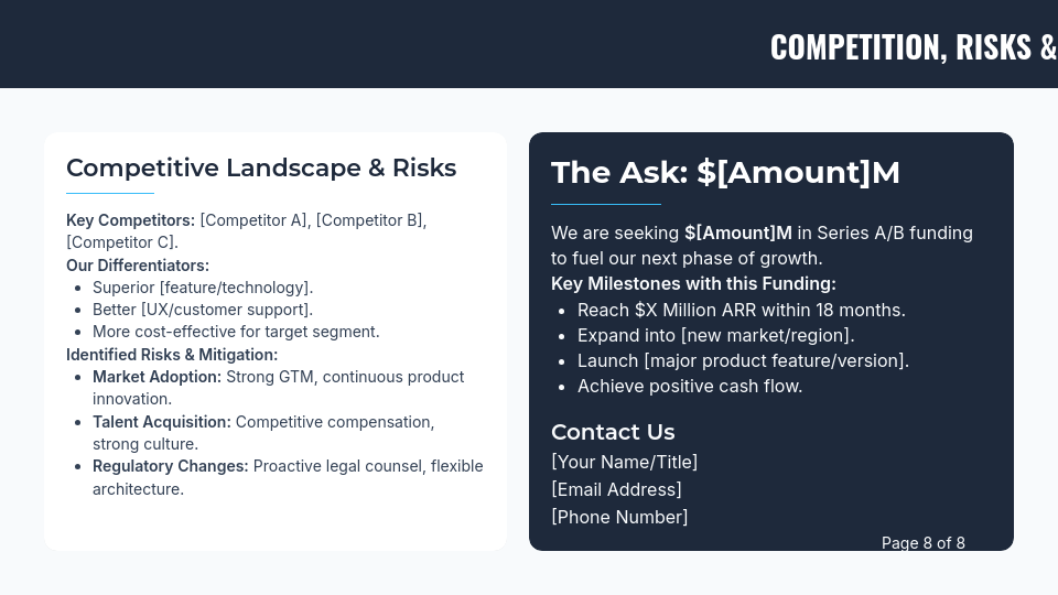 Investor Pitch: Growth-Stage SaaS